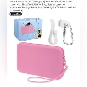 Pink Phone Holder for Beach Bags